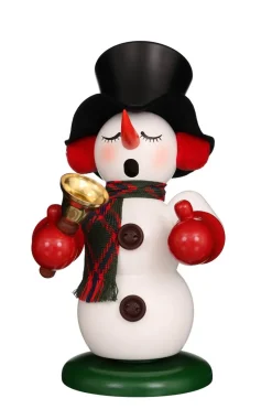 Christian Ulbricht Räuchermännchen*Räuchermännchen Schneemann mit Glocke, 23 cm von
