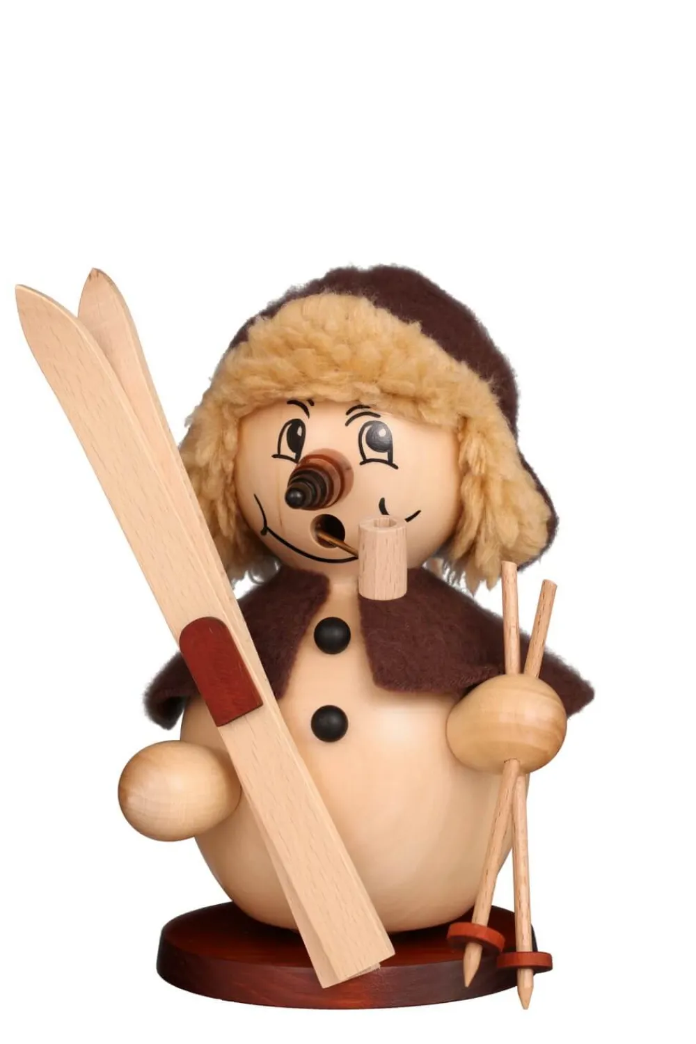 Christian Ulbricht Räuchermännchen*Räuchermännchen Schneemann Skifahrer, , 19 cm von