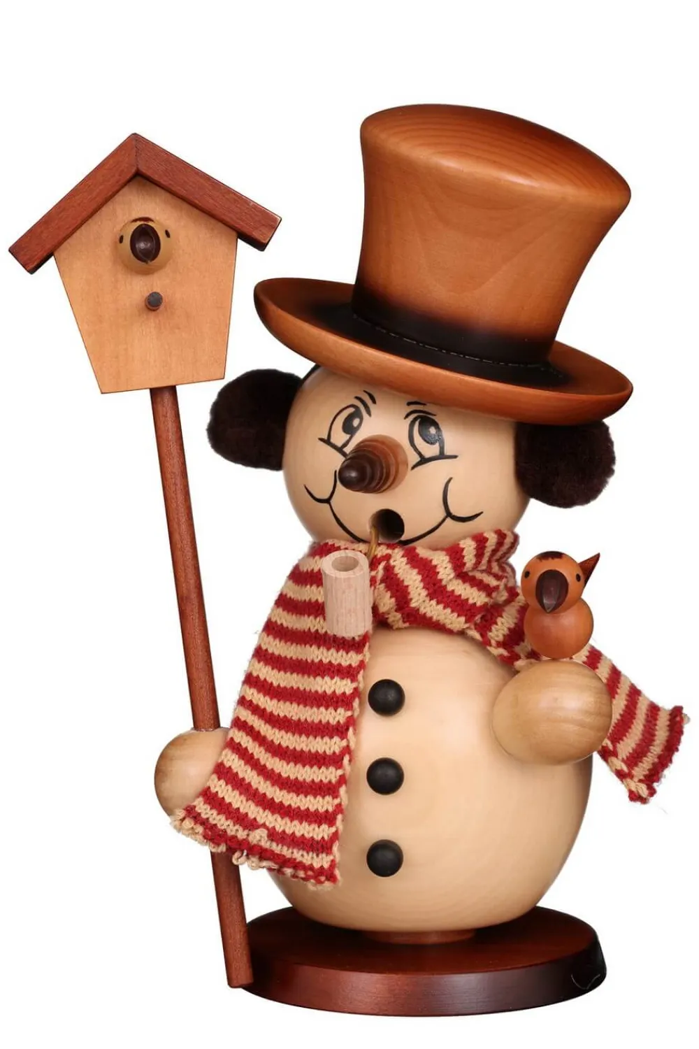 Christian Ulbricht Räuchermännchen*Räuchermännchen Schneemann mit Vogelhaus, , 23 cm von