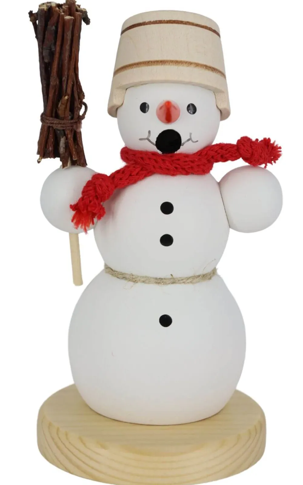 Zenker Auslaufartikel | Räuchermännchen*Räuchermännchen Schneemann mit Besen, 13 cm, von Ralf