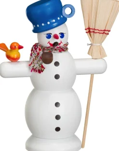 Seiffener Volkskunst eG Neuheiten | Räuchermännchen*Räuchermännchen Schneemann mit Topf, 16 cm, von