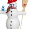 Seiffener Volkskunst eG Neuheiten | Auslaufartikel*Räuchermännchen Schneemann mit rotem Hut, 16 cm von