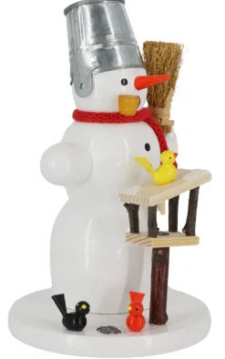 Zenker Räuchermännchen*Räuchermännchen Schneemann mit Vogelhaus, 18 cm von Ralf