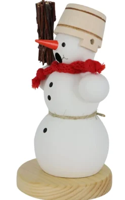 Zenker Auslaufartikel | Räuchermännchen*Räuchermännchen Schneemann mit Besen, 13 cm, von Ralf
