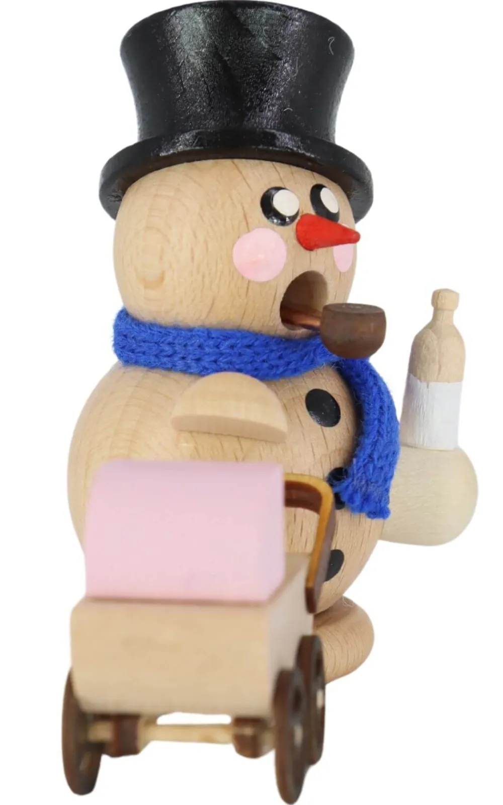 Gerd Hofmann Neuheiten | Räuchermännchen*Räuchermännchen Schneemann stolzer Papa, , 8 cm von