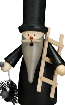 Seiffener Volkskunst eG Neuheiten | Räuchermännchen*Räuchermännchen Schornsteinfegerwichtel, 16 cm von