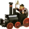 KWO Räuchermännchen*Räuchermännchen Set Lokomotive mit Lokführer, 2-teilig, 22 cm von