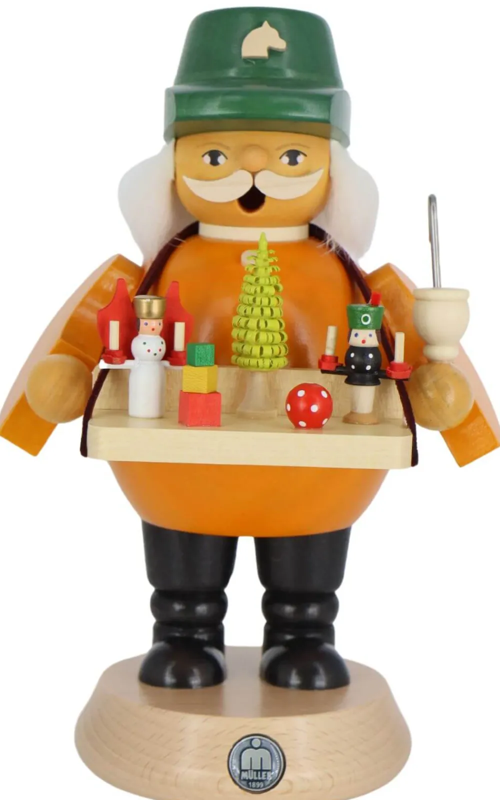 Müller Kleinkunst Räuchermännchen*Räuchermännchen Spielwarenverkäufer, 19 cm, von