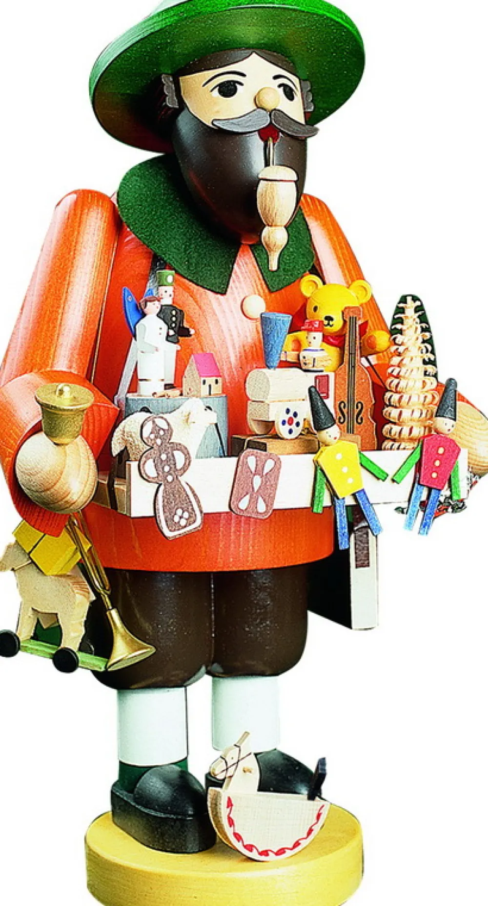 Richard Glässer GmbH Räuchermännchen*Räuchermännchen Spielzeughändler, 36 cm von Richard Glässer