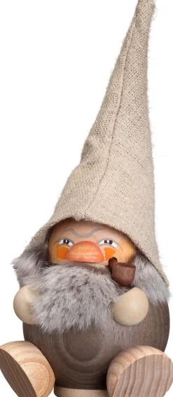 Seiffener Volkskunst eG Räuchermännchen*Räuchermännchen Waldzwerg, 19 cm, steingrau von