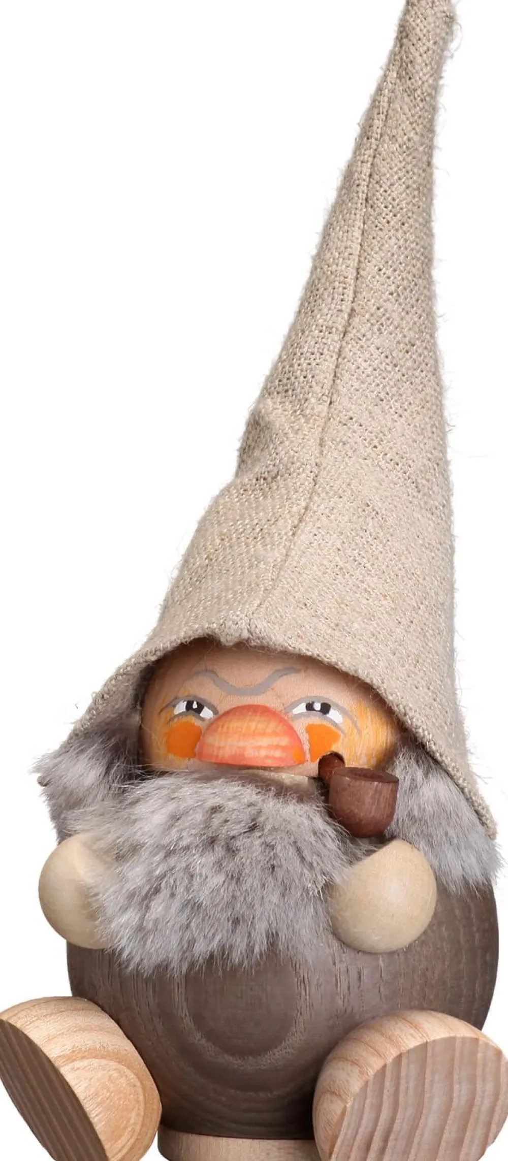 Seiffener Volkskunst eG Räuchermännchen*Räuchermännchen Waldzwerg, 19 cm, steingrau von