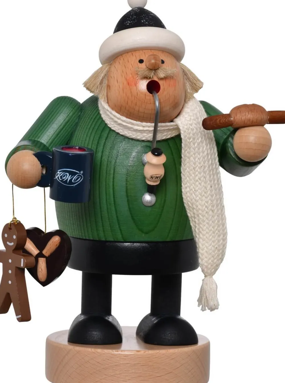 KWO Räuchermännchen*Räuchermännchen Weihnachtsmarktbesucher, , 20 cm von