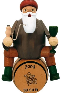 KWO Neuheiten | Räuchermännchen*Räuchermännchen Weinhändler mit Fass, 18 cm, farbig von
