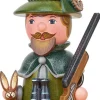 Hubrig Volkskunst Räuchermännchen*Räuchermännchen Wichtel Jäger von
