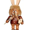 Christian Ulbricht Osterhasen*Räuchermännchen Wichtel Osterhase mit Pinsel, 34 cm von