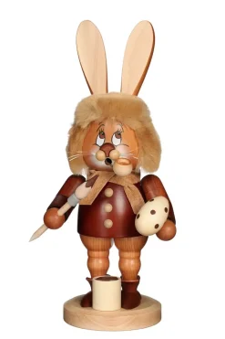 Christian Ulbricht Osterhasen*Räuchermännchen Wichtel Osterhase mit Pinsel, 34 cm von