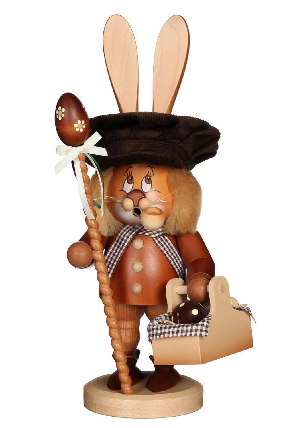 Christian Ulbricht Osterhasen*Räuchermännchen Wichtel Osterhase mit Eierkorb, 36 cm von