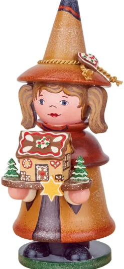 Hubrig Volkskunst Räuchermännchen*Räuchermännchen Wichtel Pfefferkuchenhaus von
