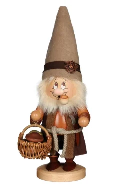 Christian Ulbricht Räuchermännchen*Räuchermännchen Wichtel Pilzsammler, 37 cm, von