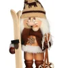Christian Ulbricht Neuheiten | Auslaufartikel*Räuchermännchen Wichtel Skifahrer, 31 cm von
