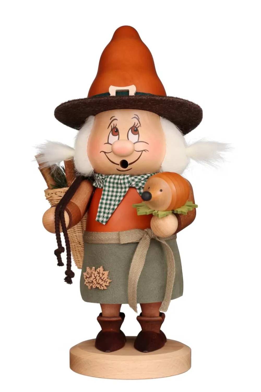 Christian Ulbricht Räuchermännchen*Räuchermännchen Wichtel Waldweibl, 32 cm von