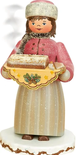 Hubrig Volkskunst Neuheiten | Räuchermännchen*Räuchermännchen Winterkind Stollenmädchen von