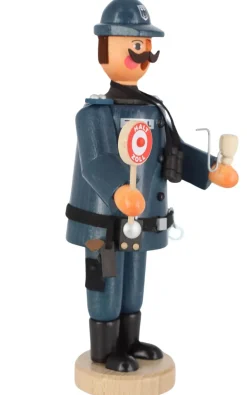 Karl Werner Räuchermännchen*Räuchermännchen Zöllner in blauer Uniform von