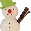 SEIFFENcom by Nestler GmbH Weihnachtsfiguren*Schneemann mit grünem Hut, 4 cm von SEIFFEN.COM
