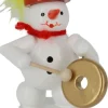 Zenker Holzfiguren & Dekofiguren*Schneemann Musikant mit Gong, , 8 cm von Ralf
