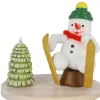 Zenker Holzfiguren & Dekofiguren*Schneemann Ski-Unfall, 7 cm von Ralf