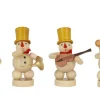 Zenker Miniaturen | Holzfiguren & Dekofiguren*Schneemannkapelle mit Oboe, Waldhorn, Rhythmus Gitarre, von Ralf