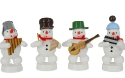 Zenker Holzfiguren & Dekofiguren*Schneemannkapelle mit Panflöte, Mundharmonika, Gitarre, Xylophon von Ralf