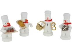Zenker Holzfiguren & Dekofiguren*Schneemannquartett Weihnachtsbäckerei III, von Ralf