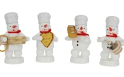 Zenker Holzfiguren & Dekofiguren*Schneemannquartett Weihnachtsbäckerei II, von Ralf