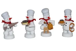 Zenker Holzfiguren & Dekofiguren*Schneemannquartett Weihnachtsbäckerei V, von Ralf