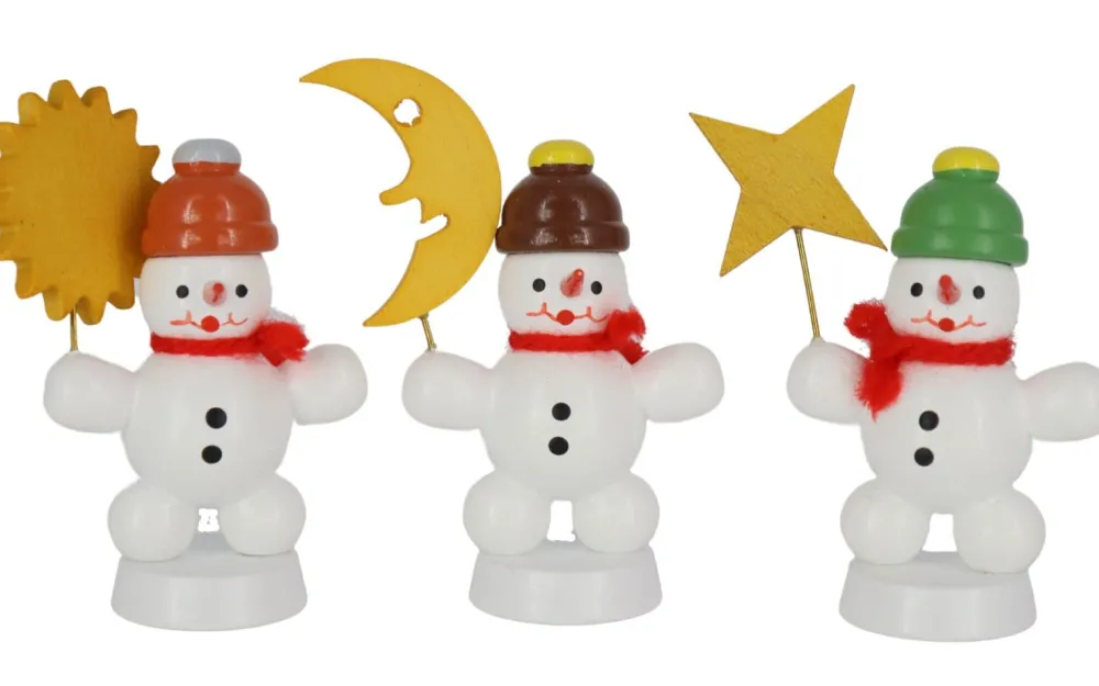 Zenker Holzfiguren & Dekofiguren*Schneemanntrio V, , 5 cm von Ralf