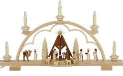Müller Kleinkunst Neuheiten | Bestseller*Schwibbogen Christi Geburt mit Krippe, 57 cm von