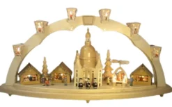 Richard Glässer GmbH Einzelstücke | Schwibbogen*Schwibbogen Dresdener Frauenkirche, 80 cm von Richard Glässer