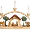 Theo Lorenz Schwibbogen*Schwibbogen Heilige Familie mit Krippenhaus, 50 cm von