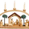 Theo Lorenz Schwibbogen*Schwibbogen Heilige Geschichte mit Krippenhaus, 60 cm von