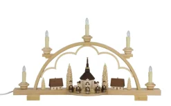 Müller Kleinkunst Schwibbogen*Schwibbogen Kurrende mit kleinem Dorf, 57 cm von