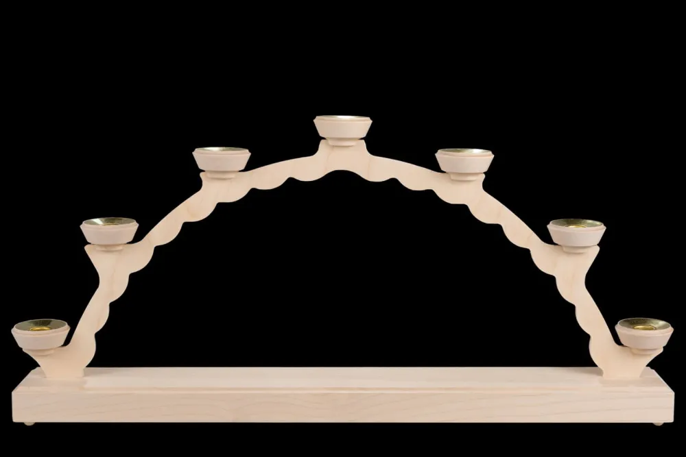 SEIFFENcom by Nestler GmbH Schwibbogen*Schwibbogen Leerbogen für Wachskerzen, 50 cm von SEIFFEN.COM
