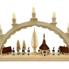 SEIFFENcom by Nestler GmbH Schwibbogen*Schwibbogen Seiffener Dorf mit Bergmannskapelle von SEIFFEN.COM
