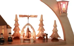 Richard Glässer GmbH Einzelstücke | Schwibbogen*Schwibbogen Seiffener Kirche mit Weihnachtspyramide, 80 cm von Richard Glässer