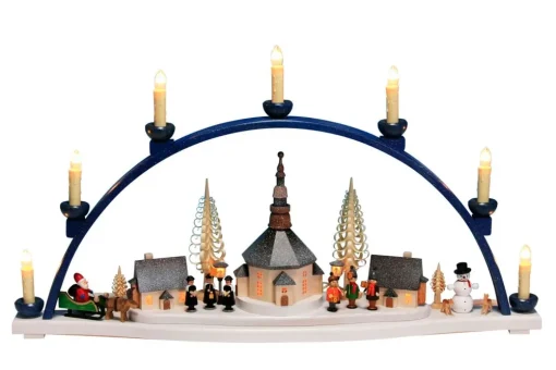 Knuth Neuber Einzelstücke | Schwibbogen*Schwibbogen Seiffener Weihnachtslandschaft, 67 cm von