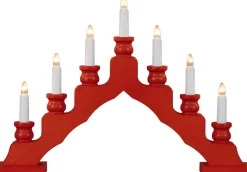 Weigla Holzkunst Neuheiten*Schwibbogen Trendiger Schwede, rot von Weigla