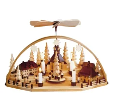 Spielwarenmacher Günther Schwibbogen*Schwibbogen Weihnachtsberg mit Pyramide von