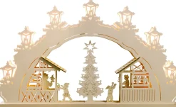 Weigla Holzkunst Neuheiten*Schwibbogen Weihnachtsmarkt von Weigla