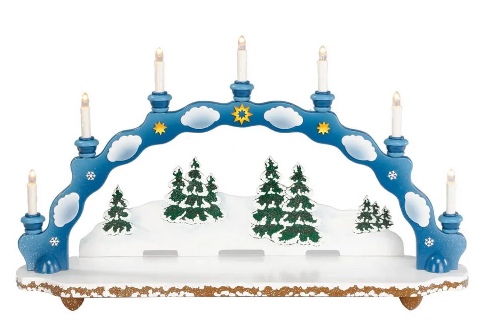 Hubrig Volkskunst Neuheiten | Schwibbogen*Schwibbogen Winterkinder, elektrisch beleuchtet, 75 cm von