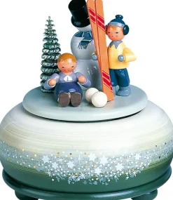 KWO Neuheiten | Spieluhr / Spieldose*Spieluhr - Spieldose Winterfreuden, 13 cm von